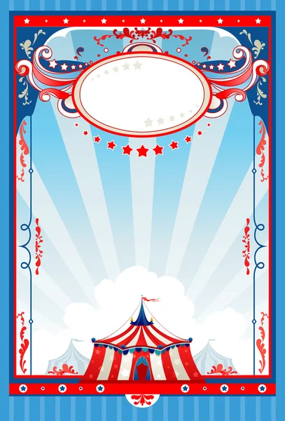 Circus poster with space — Stock Vector