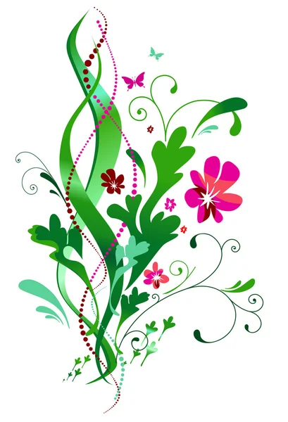 Fondo de diseño floral — Archivo Imágenes Vectoriales