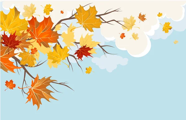 Podzim opustí pozadí — Stockový vektor