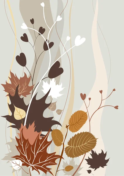 Herfst retro achtergrond — Stockvector