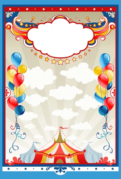 Circus frame with space — Stock Vector