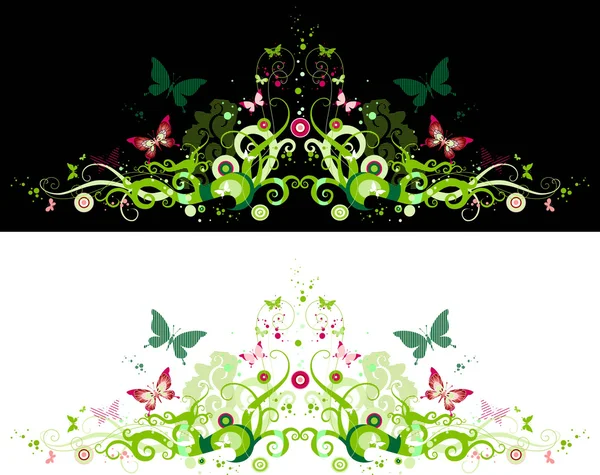 Fonds d'ornement floral — Image vectorielle