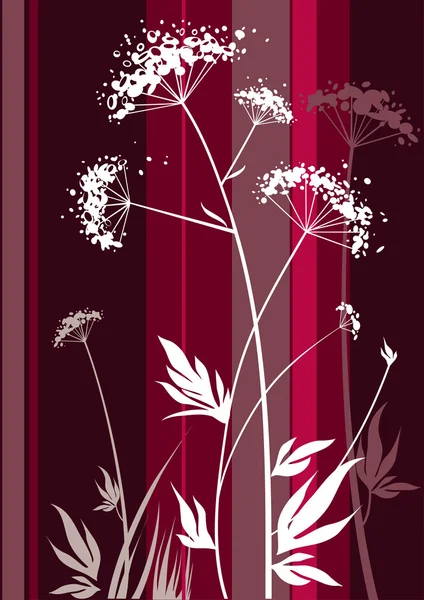 Retro floral plant — Stockvector