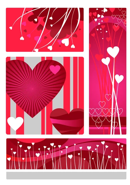 Valentines vormgeving set — Stockvector