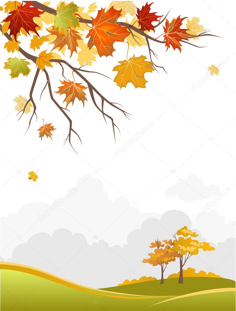 Autumn scenery background