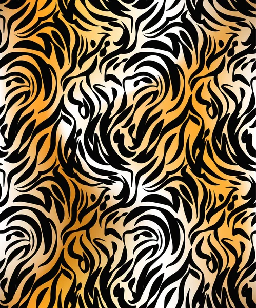 Patrón sin costura Tigre — Archivo Imágenes Vectoriales