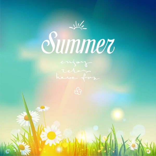 Summer sunrise background