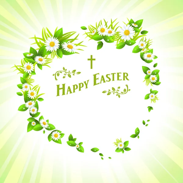 Pâques fond floral — Image vectorielle
