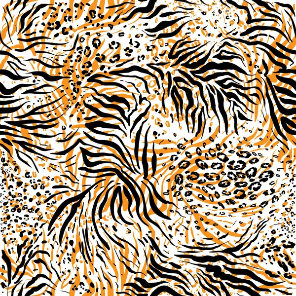 Muster der Tigerhaut — Stockvektor