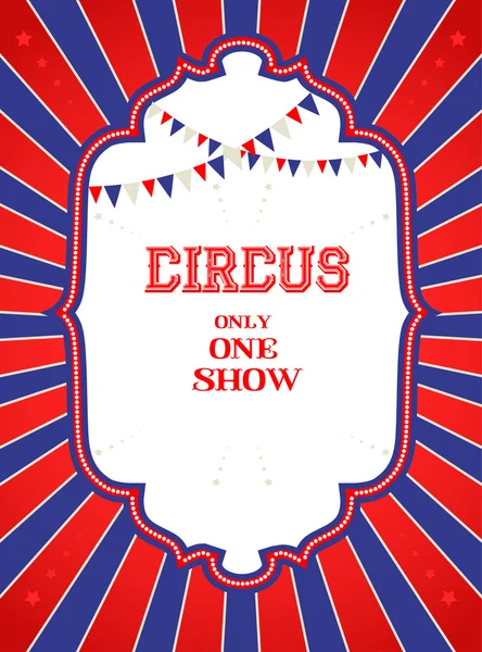 Cartel brillante de circo — Archivo Imágenes Vectoriales