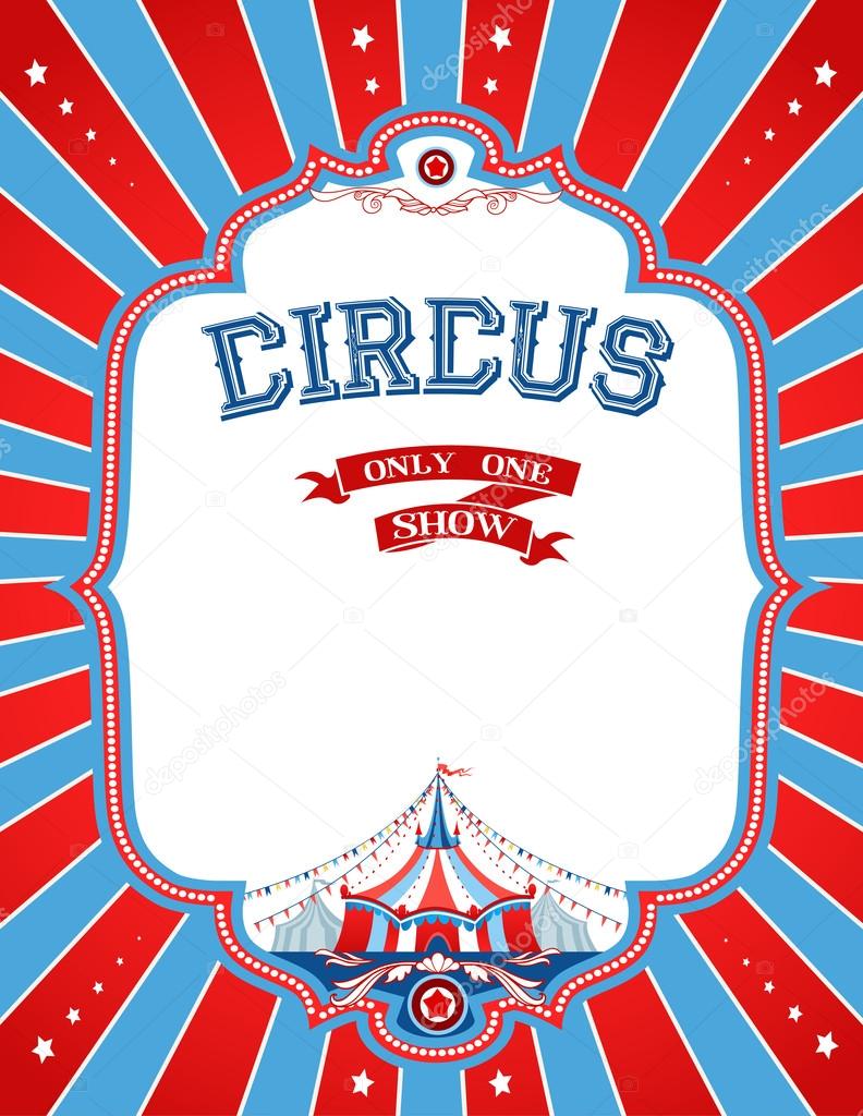 Bright circus poster
