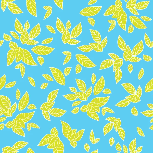 Feuilles décoratives fond — Image vectorielle