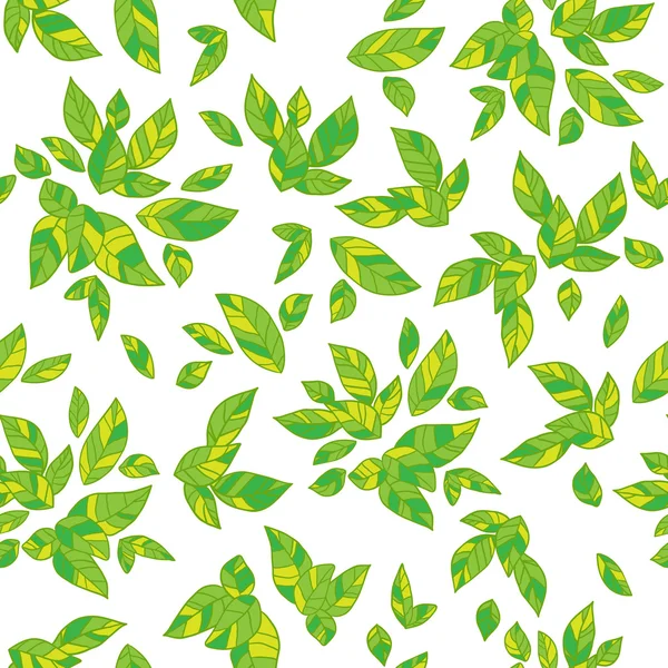 Decorative leaves background — Stock Vector