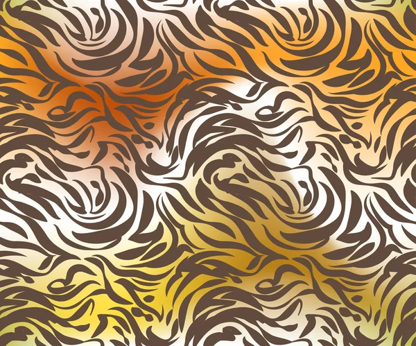 Бесшовный рисунок тигра — стоковый вектор