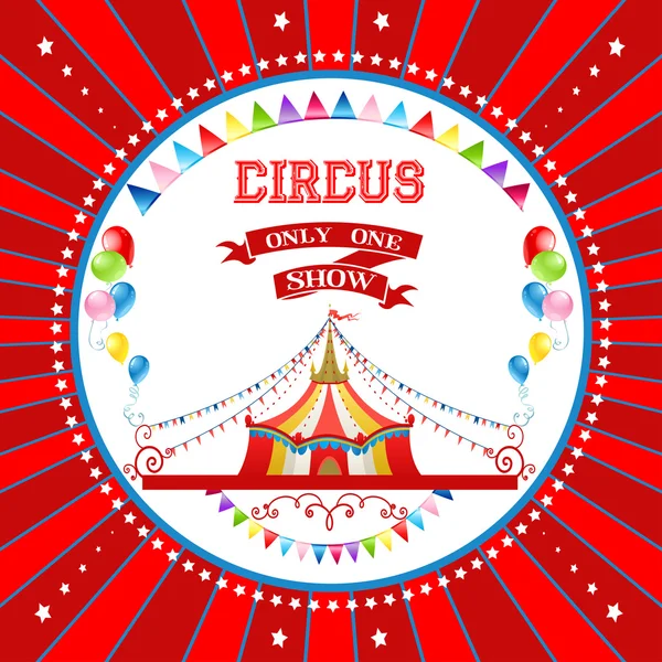 Cartaz colorido do circo —  Vetores de Stock