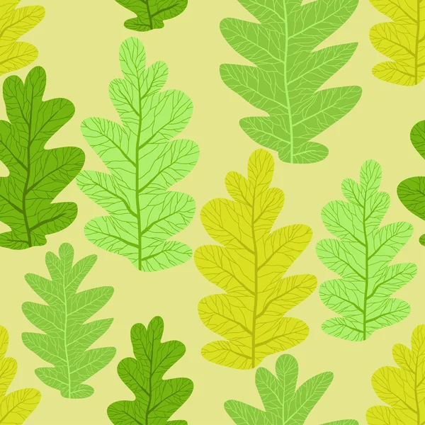 夏天绿色的树叶 — 图库矢量图片