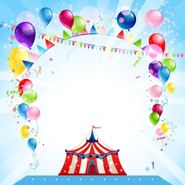 Colorful Circus poster — Stock Vector