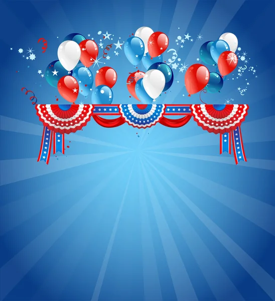 Festive card with balloons — Stock Vector