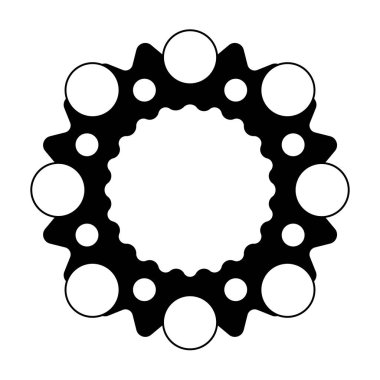 Noel tatili için basit bir Noel süsü çizimi
