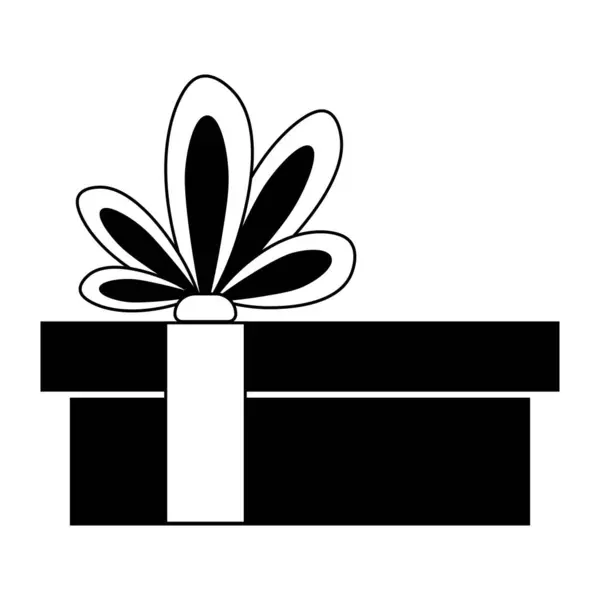 Illustration Simple Boîte Cadeau Noël Pour Les Vacances Noël — Image vectorielle