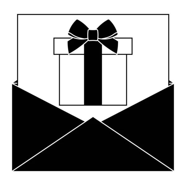 Illustration Simple Lettre Noël Concept Des Vacances Noël — Image vectorielle