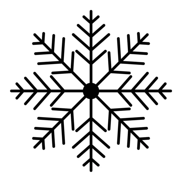 Enkel Illustration Vinter Snöflinga För Jul Semester — Stock vektor
