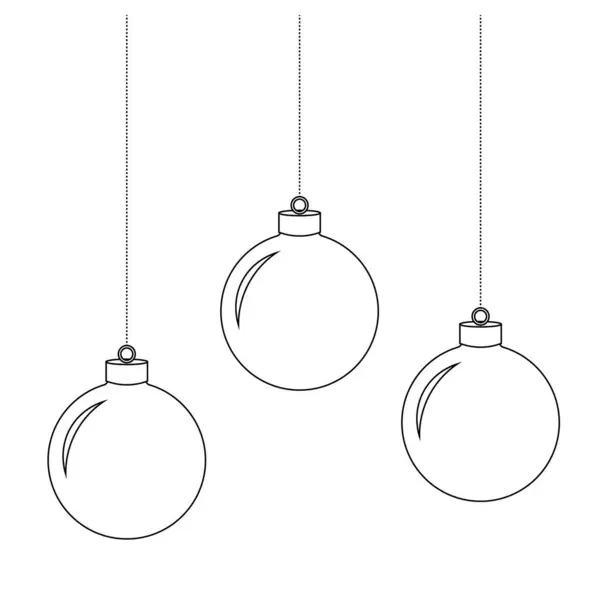 Ilustración Simple Del Juguete Del Árbol Navidad Objeto Para Diseño — Vector de stock