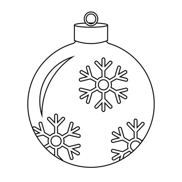 クリスマスツリーのおもちゃのシンプルなイラストクリスマスデザインのためのオブジェクト モックアップ — ストックベクタ