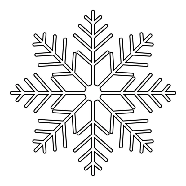 Απλή Απεικόνιση Του Χειμώνα Νιφάδα Χιονιού Για Τις Διακοπές Των — Διανυσματικό Αρχείο