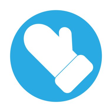 Noel tatili için Noel eldiveni kavramının basit bir örneği