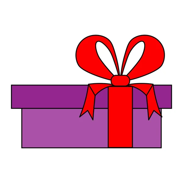 Simple Illustration Christmas Gift Box Christmas Holiday — Stock Vector