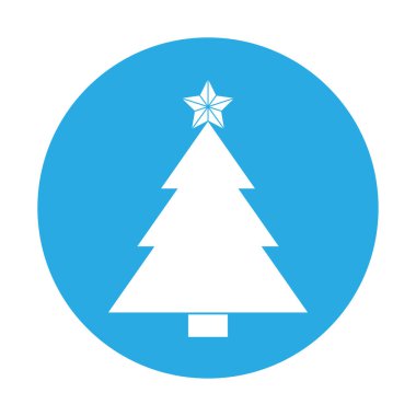 Noel ağacının Noel tatili için basit bir gösterimi