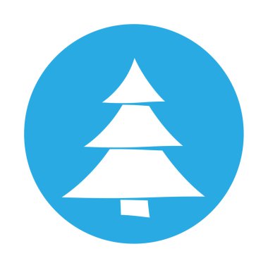 Noel ağacının Noel tatili için basit bir gösterimi