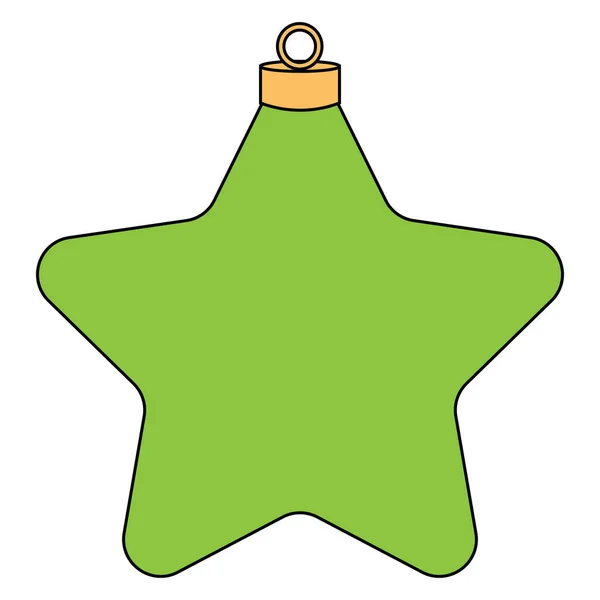 圣诞节设计用圣诞树玩具物品的简单图解 — 图库矢量图片