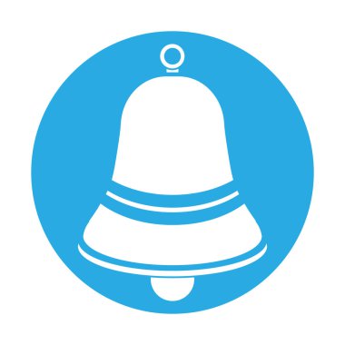 Noel çanları ve mutlu yeni yıl sembolünün basit bir gösterimi.