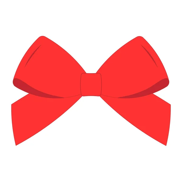 Simple Illustration Decorative Bow Christmas Happy New Year Symbol — Stock Vector