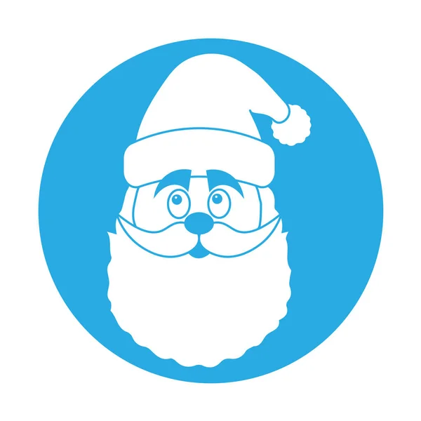 Illustration Simple Icône Chapeau Noël Père Noël — Image vectorielle