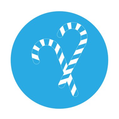 Noel tatili için basit bir şeker çizimi.