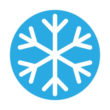 Noel tatili için kar tanesinin basit bir gösterimi