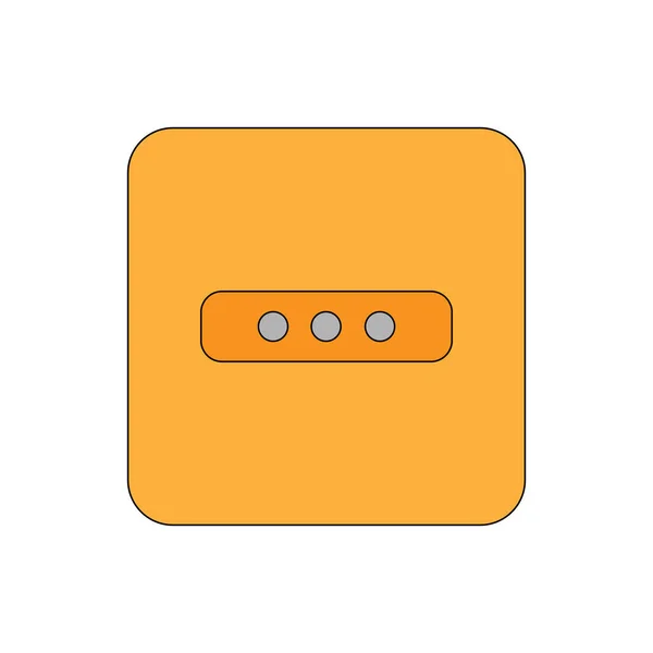 Простая Иллюстрация Значка Разъема Сокета Изолированы Заднем Плане — стоковый вектор