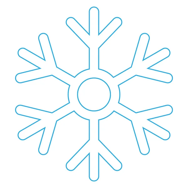 Απλή Απεικόνιση Του Χειμώνα Νιφάδα Χιονιού Για Τις Διακοπές Των — Διανυσματικό Αρχείο