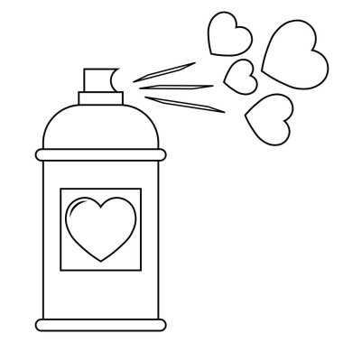 Sevgililer Günü için kalp ikonunun basit bir gösterimi