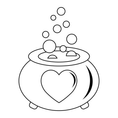 Sevgililer Günü için kalp ikonunun basit bir gösterimi