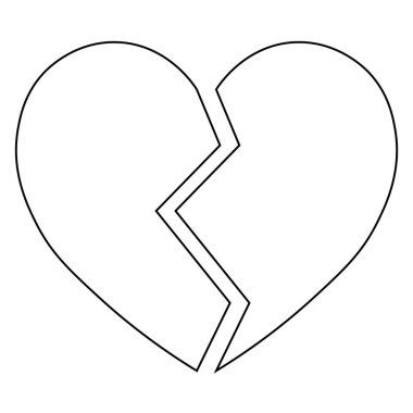 Sevgililer Günü için kalp ikonunun basit bir gösterimi