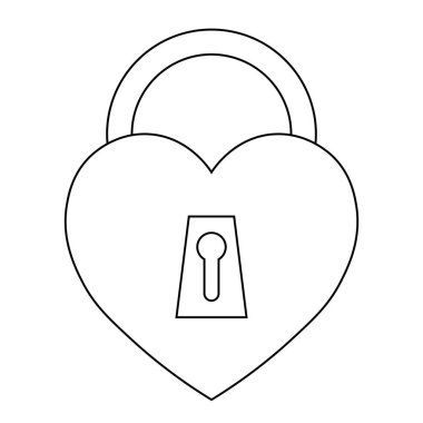 Sevgililer Günü için kalp ikonunun basit bir gösterimi