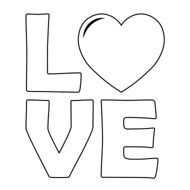 Sevgililer Günü için kalp ikonunun basit bir gösterimi