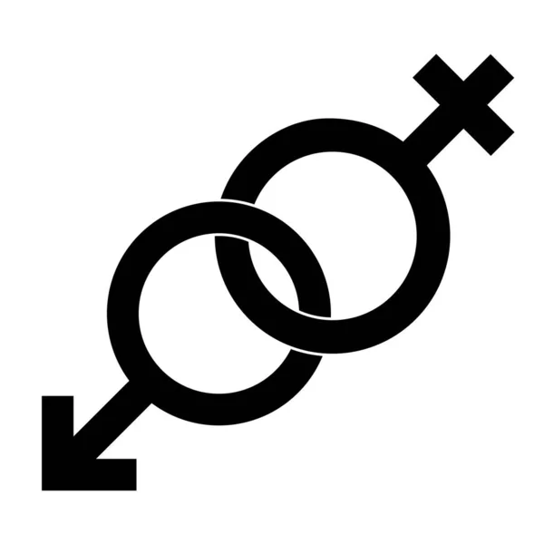 Enkel Illustration Mars Och Venus Symbol Begreppet Genussymboler — Stock vektor