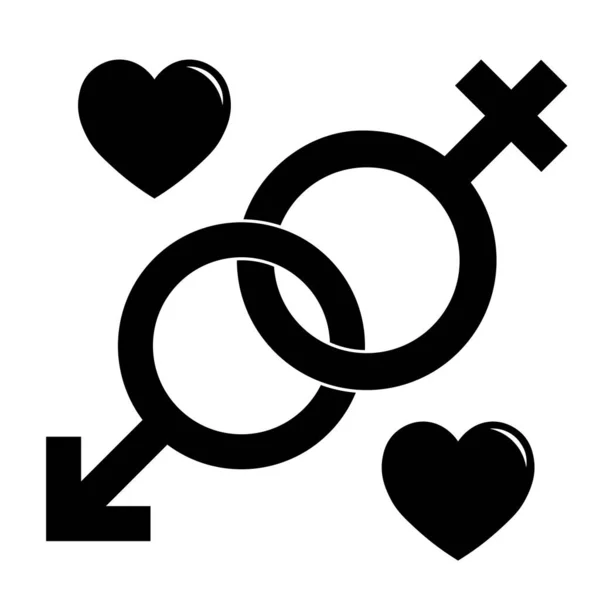 Eenvoudige Illustratie Van Mars Venus Symbool Concept Van Gendersymbolen — Stockvector