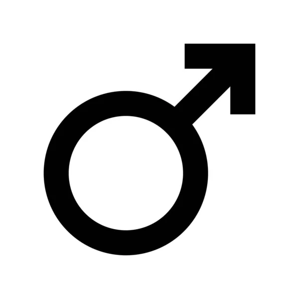 Simple Illustration Mars Symbol Concept Gender Symbols — Stock Vector