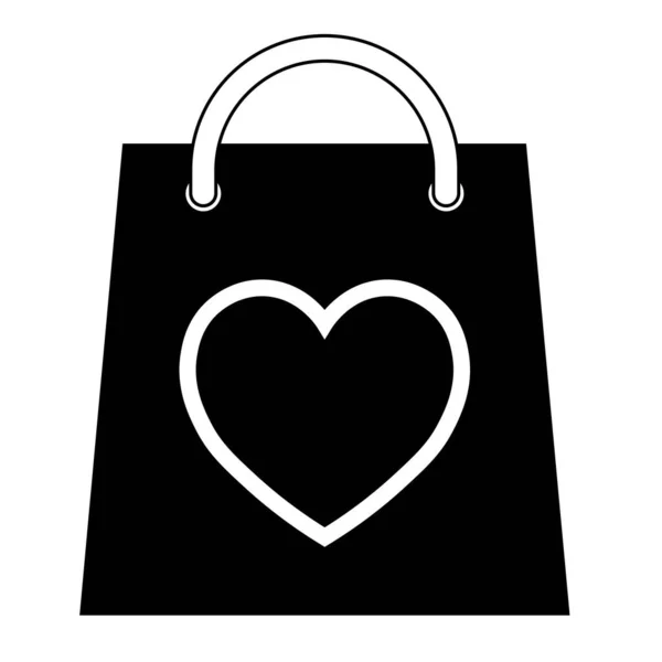 Einfache Abbildung Der Verpackung Mit Herzsymbol Zum Valentinstag — Stockvektor